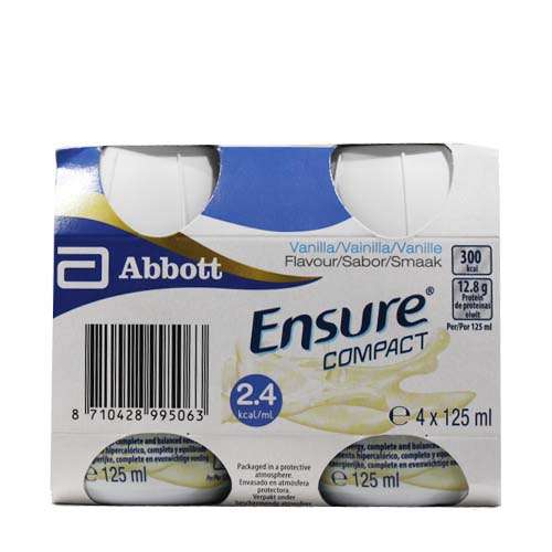 Ensure Compact Vanilla 4 x 125ml ExpressChemist.co.uk Buy Online