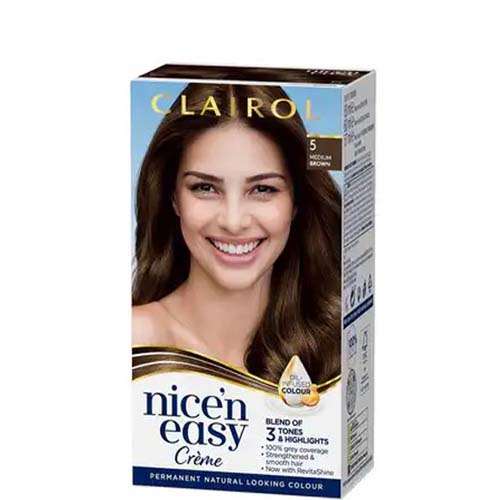 Clairol Nice'n Easy Permanent Colour Medium Brown No5