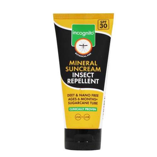 Incognito Mineral Sun Cream SPF 30 And Insect Repellent 100ml