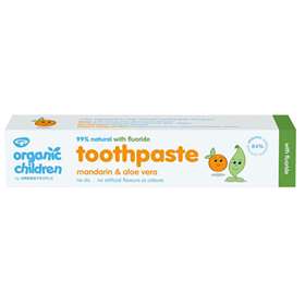 Organic Children Mandarin and Aloe Vera Toothpaste with Fluoride 50ml
