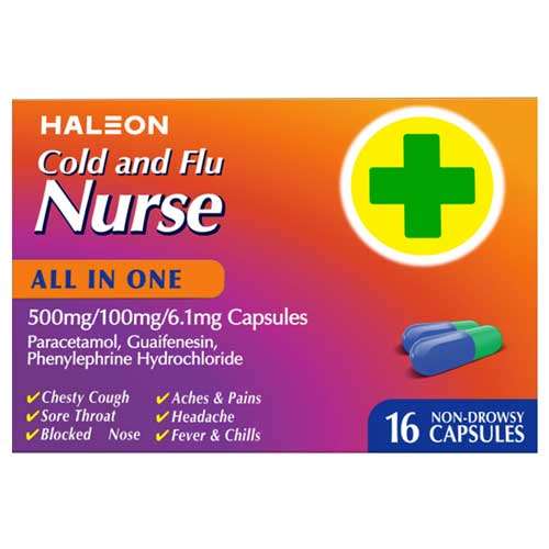 Haleon Cold and Flu Nurse All-In-One Capsules 16