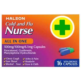 Haleon Cold and Flu Nurse All-In-One Capsules 16