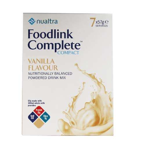 Click to view product details and reviews for Nualtra Foodlink Complete Compact Vanilla Flavour 7 X 57g. Click to view product details and reviews for Nualtra Foodlink Complete Compact Vanilla Flavour 7 X 57g.