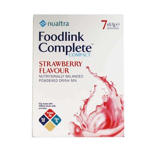 Nualtra Foodlink Complete Compact Strawberry 7 x 57g