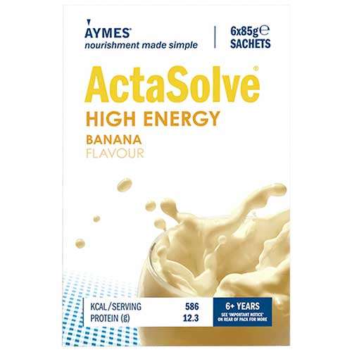Click to view product details and reviews for Aymes Actasolve High Energy Banana 6 X 85g Sachets.