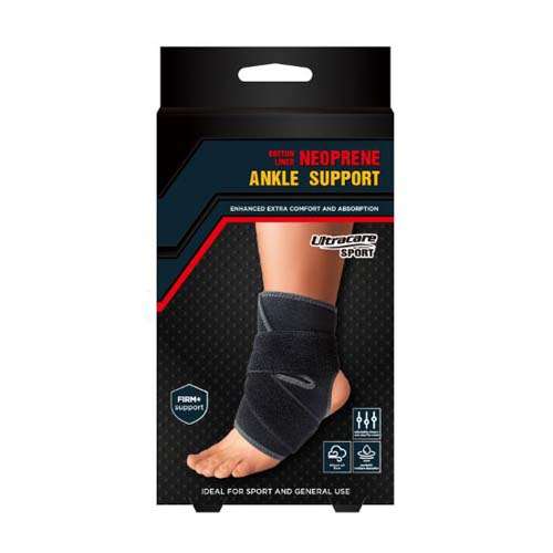 Click to view product details and reviews for Ultracare Sport Cotton Lined Adjustable Ankle Support Universal Size Red.