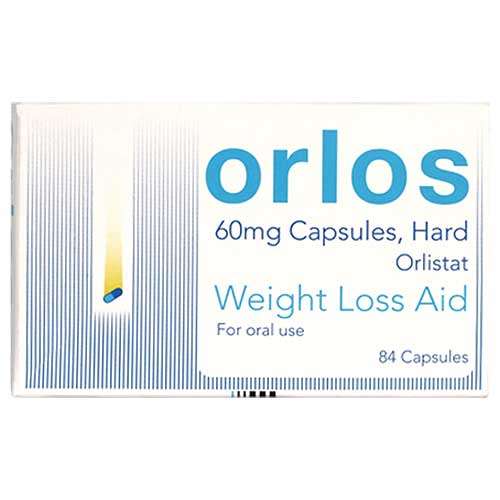 Orlos 60mg Weight Loss Aid 84 Hard Capsules