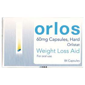 Orlos 60mg Weight Loss Aid 84 Hard Capsules