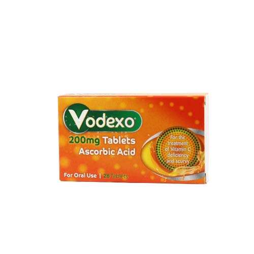 Vodexo 200mg Ascorbic Acid Tablets 28