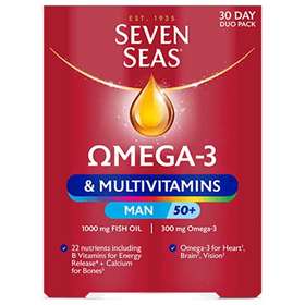 Seven Seas Omega-3 Multivitamins Man 50+ 30 Day Duo Pack