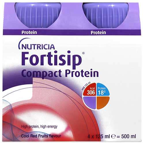 Fortisip Compact Protein Cool Red Fruits 4x 125ml