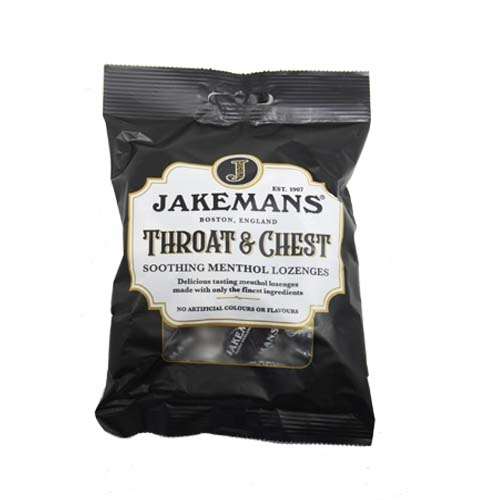 Click to view product details and reviews for Jakemans Throat And Chest Menthol Lozenges 73g. Click to view product details and reviews for Jakemans Throat And Chest Menthol Lozenges 73g.