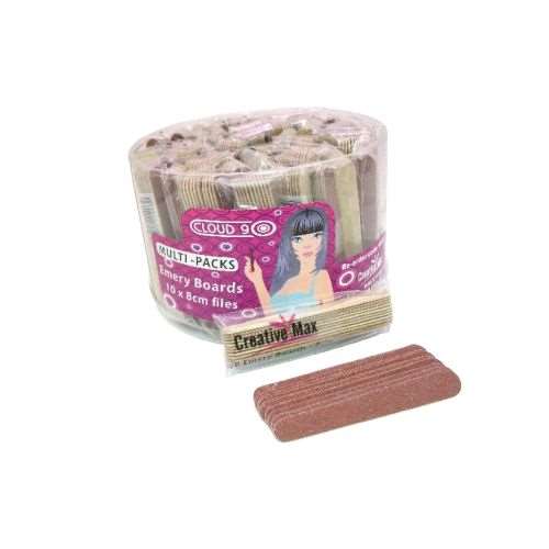 Creative Max 50 x 10 - 8cm Emery Boards (Tub of 50 packs)