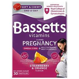 Bassetts Pregnancy Omega-3 & Multivitamin 30 Pastilles - Strawberry & Orange