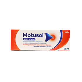 Motusol Gel 1.16%w/w Gel 100g