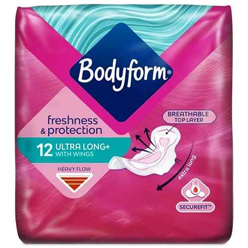 Click to view product details and reviews for Bodyform Freshness And Protection Ultra Long With Wings Heavy Flow Pad 12.