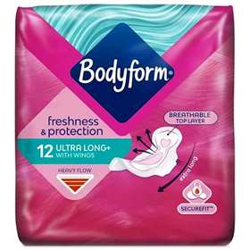 Bodyform Freshness and Protection Ultra Long with Wings Heavy Flow Pad 12