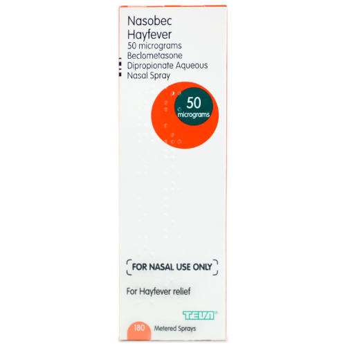 Nasobec Hayfever 50 Micrograms Nasal Spray 180 sprays