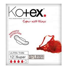 Kotex Ultra Thin Super with Wings 12