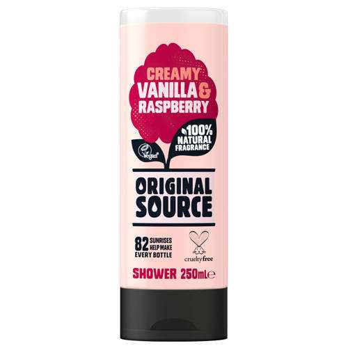 Original Source Creamy Vanilla and Raspberry Shower Gel 250ml