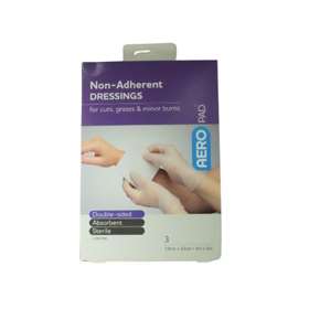 Aero Healthcare Non Adherent Dressings 10cm 10cm x 3