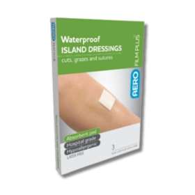 Aero Healthcare Plus Waterproof Island Dressings 6cm x 7 cm x 3