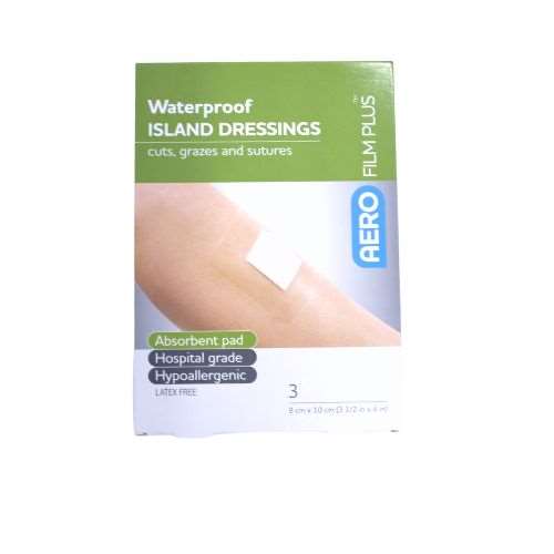 Aero Film Plus Waterproof Island Dressing 9cm x 10cm x 3