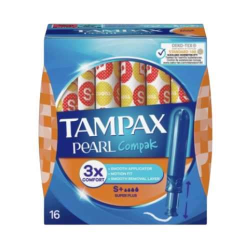Tampax Pearl Compak Super Plus Tampons 16