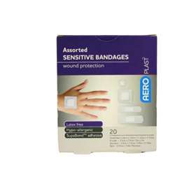 Aeroplast Assorted Sensitive Bandages 20