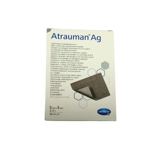 Atrauman Ag Dressings 5cm x 5cm BOX OF 10 REF 499 571)