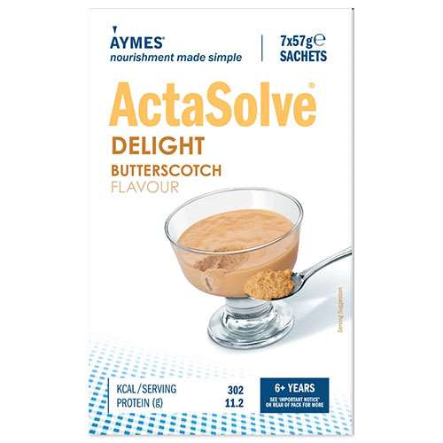 Click to view product details and reviews for Aymes Actasolve Delight Butterscotch Sachets 7 X 57g.