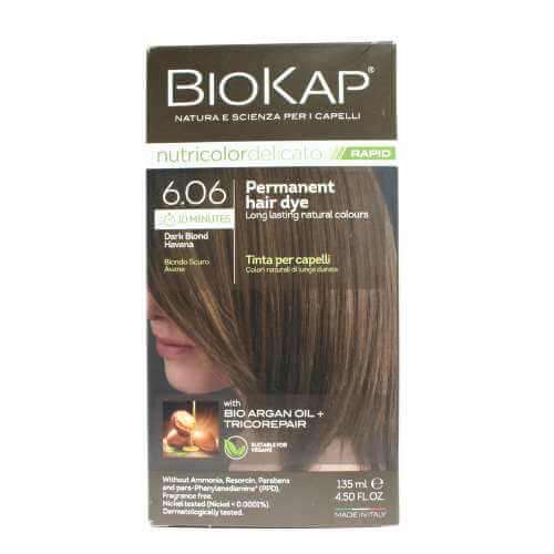 Biokap Nutricolor Delicato Hair Dye Dark Blond Havana 6.06