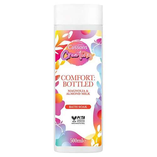 Cussons Creations Comfort Bottled Magnolia and Almond Milk Bath Soak 500ml