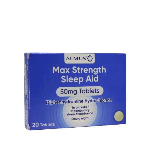 Click to view product details and reviews for Almus 50mg Max Strength Sleep Aid Tablets 20.