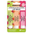 Derma V10 Lip Balm Peach and Berry 3 Pack