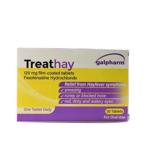 Treathay 120mg Fexofenadine Tablets 30