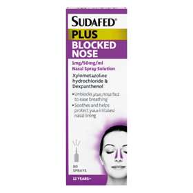 Sudafed Plus Blocked Nose Spray 10ml