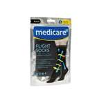 Medicare Flight Socks Black Small Shoe Size 3-6