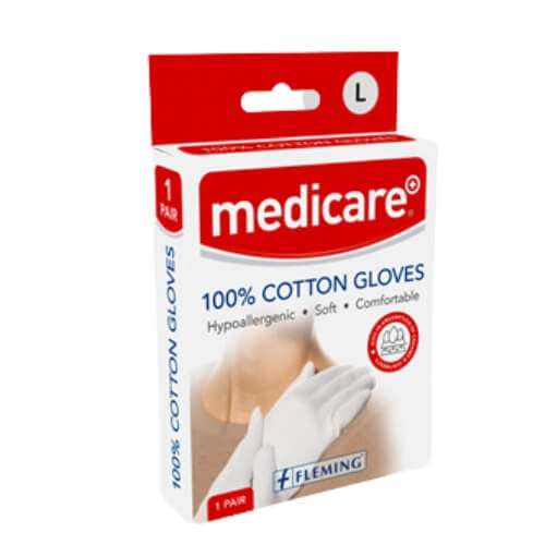 Medicare Cotton Gloves Large