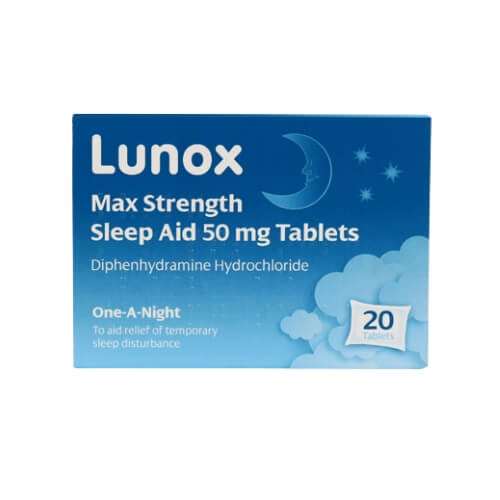 Lunox Max Strength Sleep Aid Tablets 20