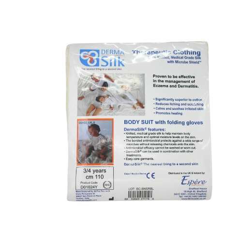 Derma Silk Body Suit With Folding Gloves 3-4 Years