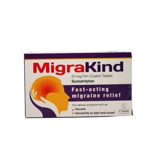 Migrakind Fast Acting Migraine Relief Tablets 50mg 2