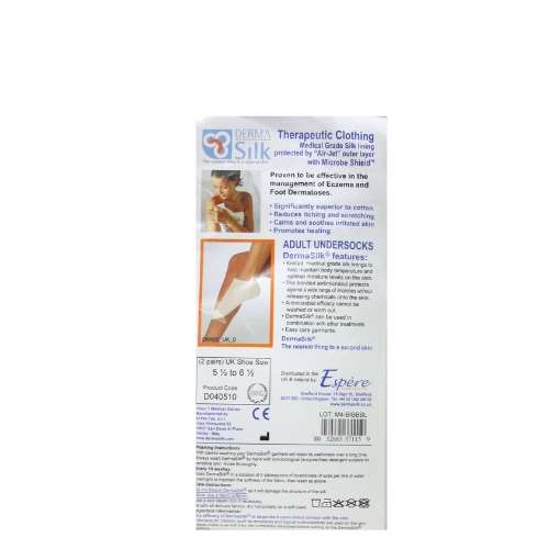 Click to view product details and reviews for Derma Silk Adult Undersocks Uk Shoe Size 55 To 65 2 Pairs.