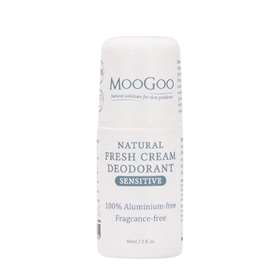 MooGoo Natural Fresh Cream Deodorant Fragrance Free 60ml