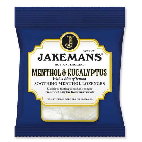 Click to view product details and reviews for Jakemans Soothing Menthol Lozenges Menthol And Eucalyptus 73g. Click to view product details and reviews for Jakemans Soothing Menthol Lozenges Menthol And Eucalyptus 73g.