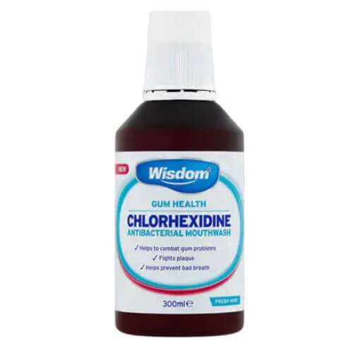 Click to view product details and reviews for Wisdom Gum Health Chlorhexidine Antibacterial Mouthwash Fresh Mint 300ml.