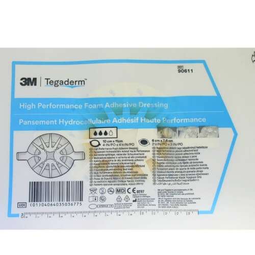 Click to view product details and reviews for Tegaderm High Performance Foam Adhesive Dressing 10x11cm 90611 Single Dressing Ref90611.