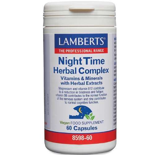 Click to view product details and reviews for Lamberts Night Time Herbal Complex 60 Capsules. Click to view product details and reviews for Lamberts Night Time Herbal Complex 60 Capsules.
