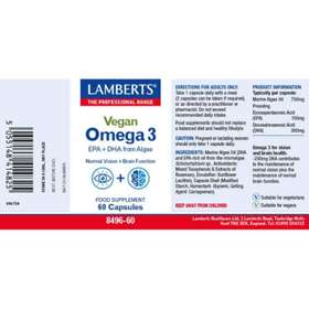 Lamberts Vegan Omega 3 60 Capsules