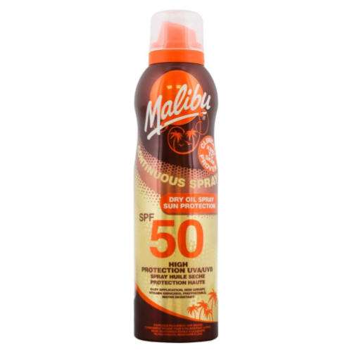 Malibu SPF 50 Dry Oil Spray Aerosol 175ml